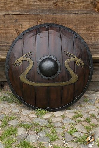 Bouclier Viking Dragon 80cm (Bois)
