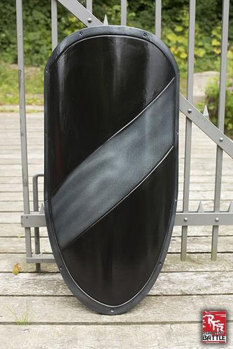 Bouclier RFB Noir &amp; Argent (100 x 60 cm)