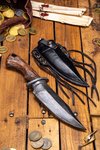 Couteau du Ranger & Fourreau Cuir (Noir)